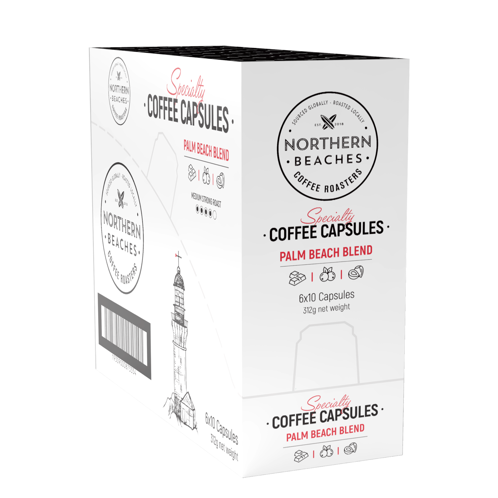 Northern Beaches Coffee Roasters Palm Beach Blend (Nespresso Compatible) - 60 Capsule Carton