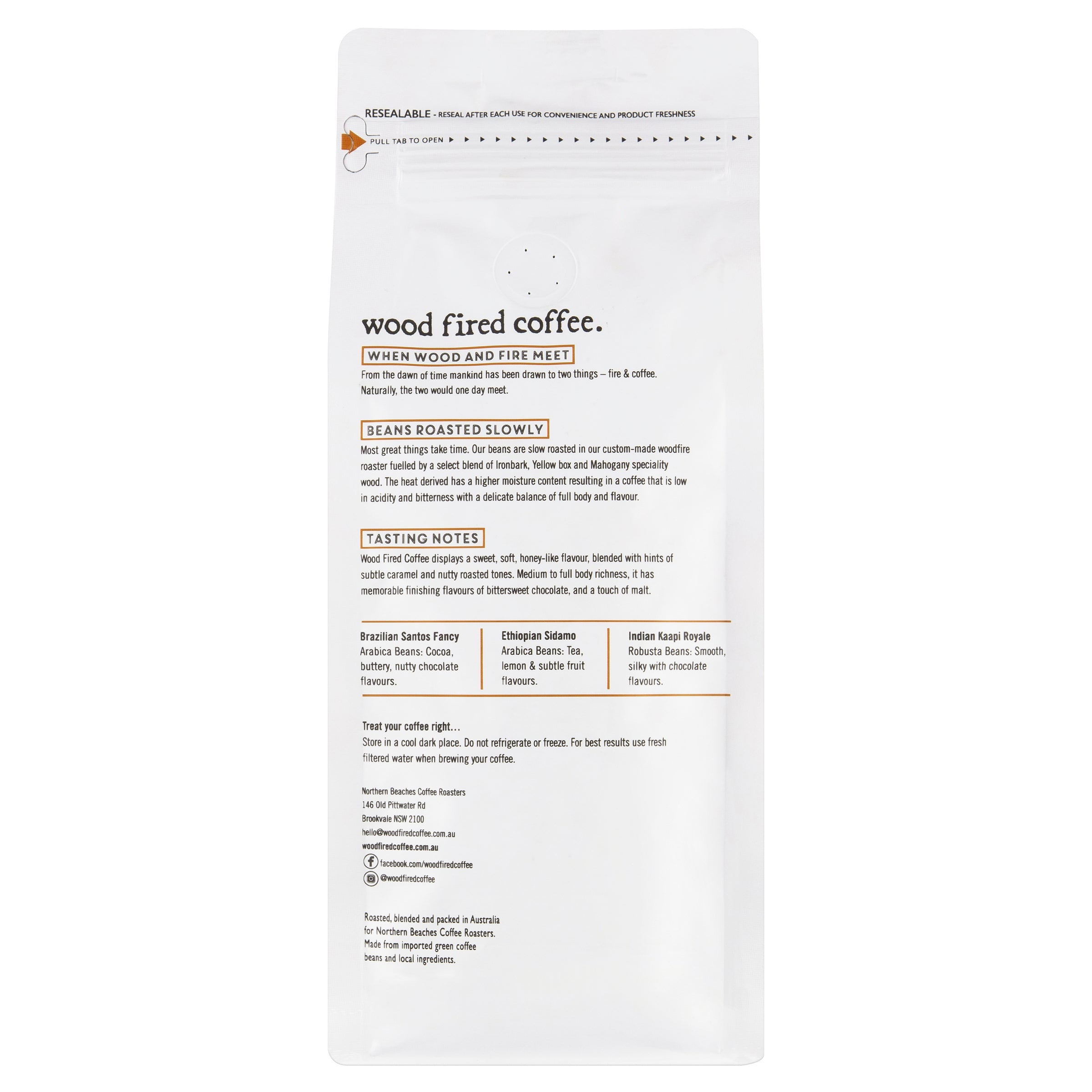 Wood Fired Coffee Ground - 500g