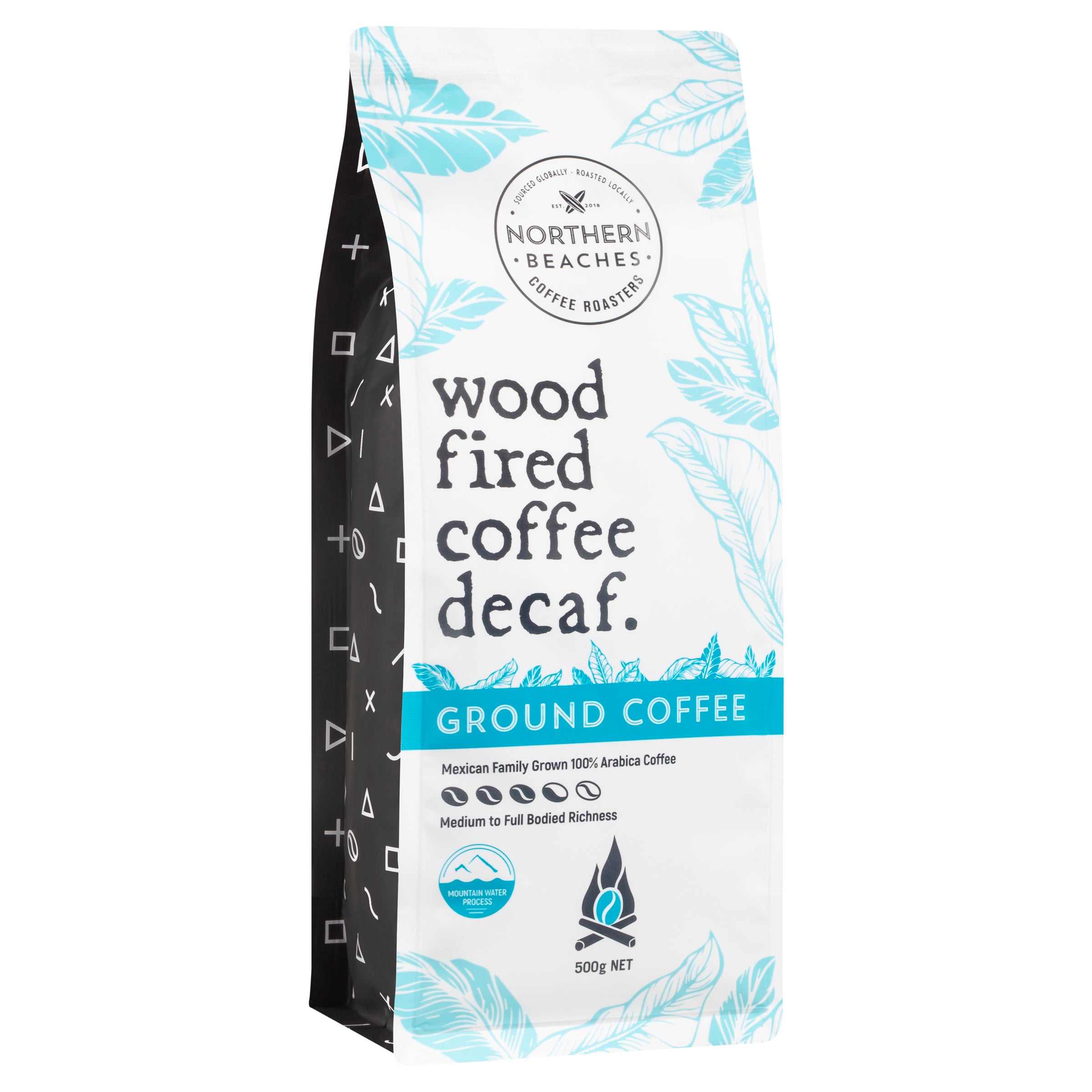 Wood Fired Coffee Decaf Ground 500g