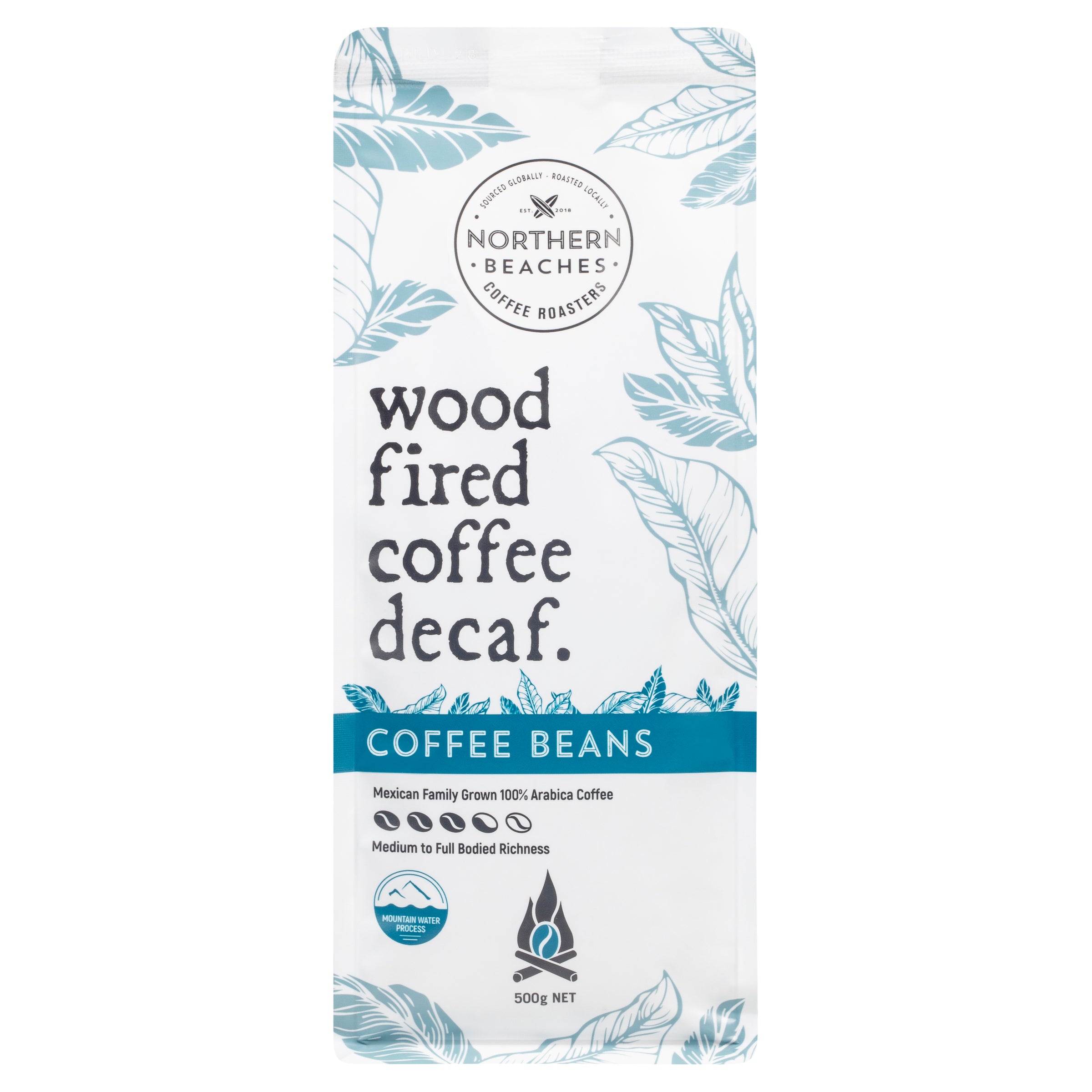 Wood Fired Coffee Decaf Beans 500g
