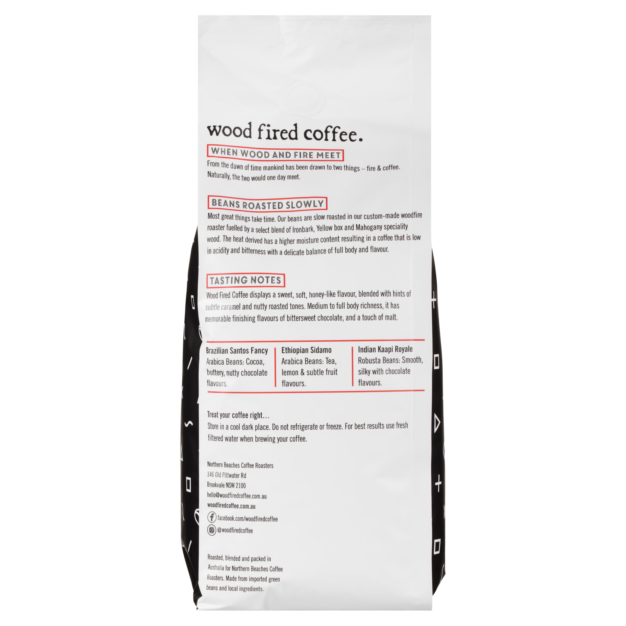 Wood Fired Coffee Beans - 1kg
