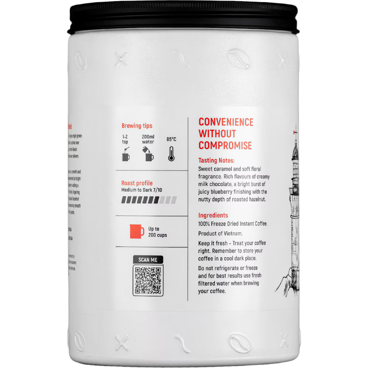 Northern Beaches Specialty Instant Coffee Palm Beach Blend 400g