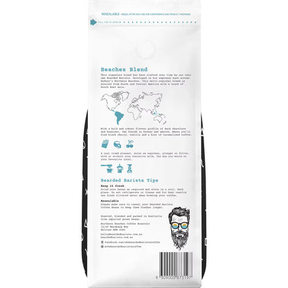 Northern Beaches Coffee Bearded Barista Coffee Beans 1kg