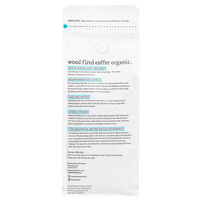 Wood Fired Coffee Decaf Ground 500g